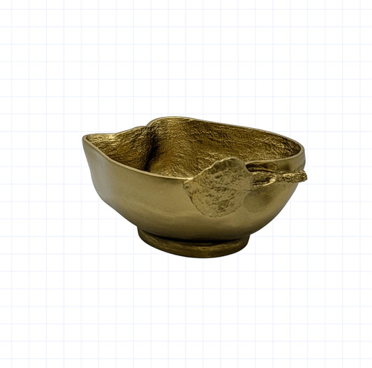 Apple Multifunctional Pewter Bowl Decor Inspired by Nature