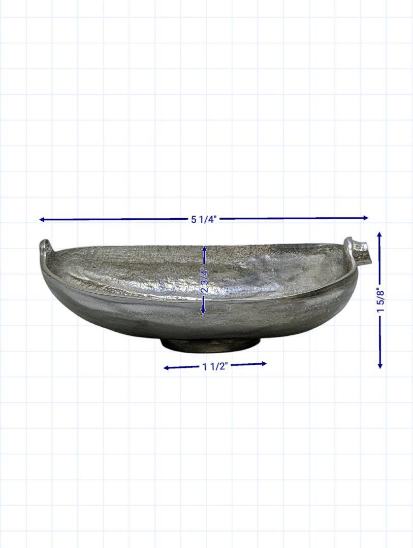 Delicata Squash Multiuse Pewter Bowl Decor Nature Inspired