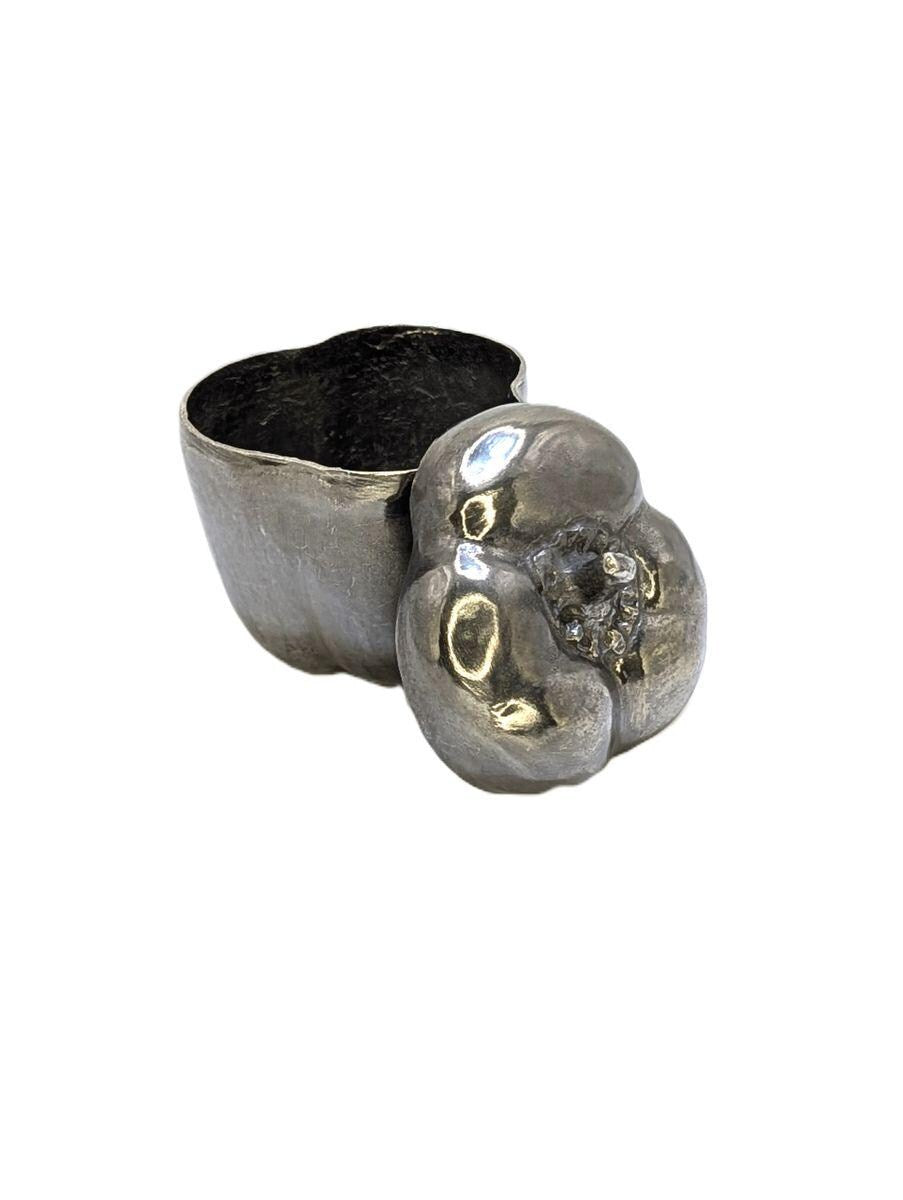 Bell Pepper Pewter Multifunctional Small Jar Box Inspired by Nature