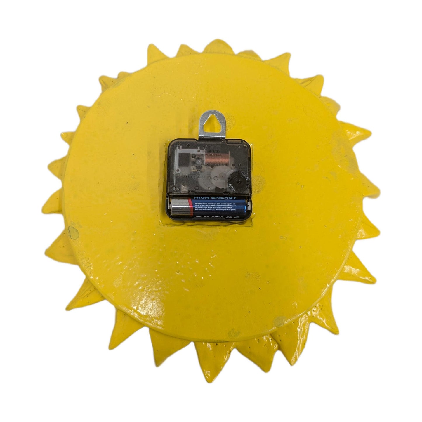 Sunflower Wall Clock Decor Genuine Silent Seiko Quartz Movement Battery Included