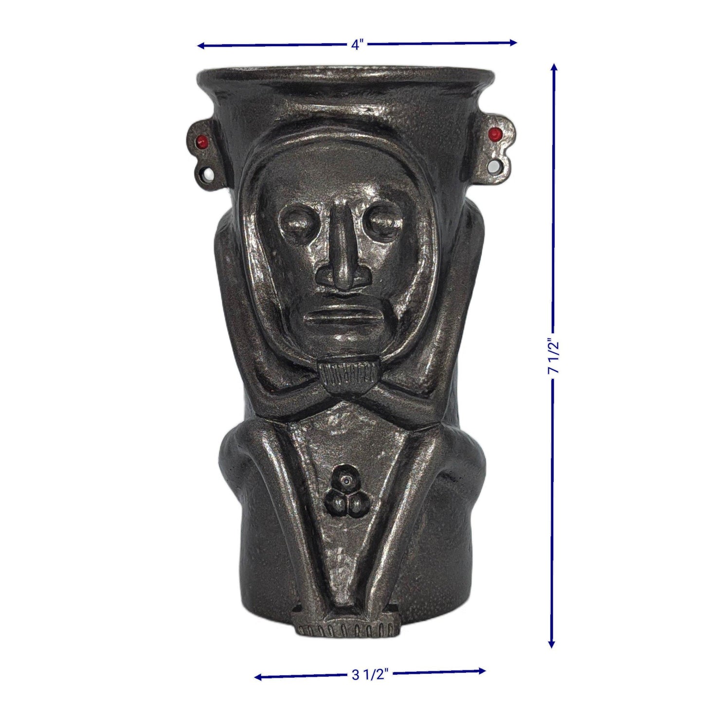 Behique Taíno Priest Shaman Vase Handmade Cultural Heritage Rustic Design