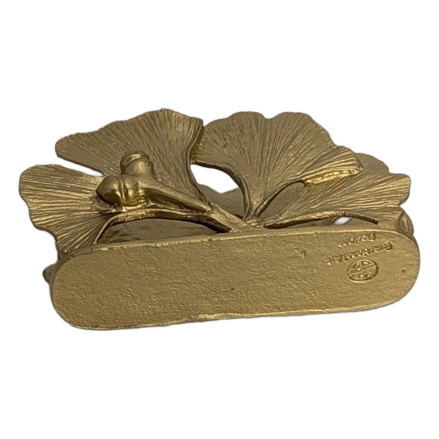 Porte-cartes de visite Gingko Pewter Décor de bureau inspiré par la nature