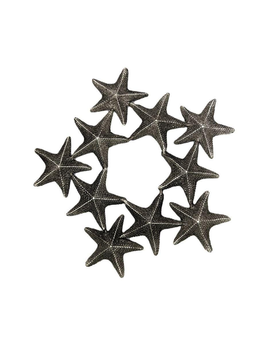 Handmade Small Starfish Pewter Trivet, Kitchen Decor, Inspired by Nature