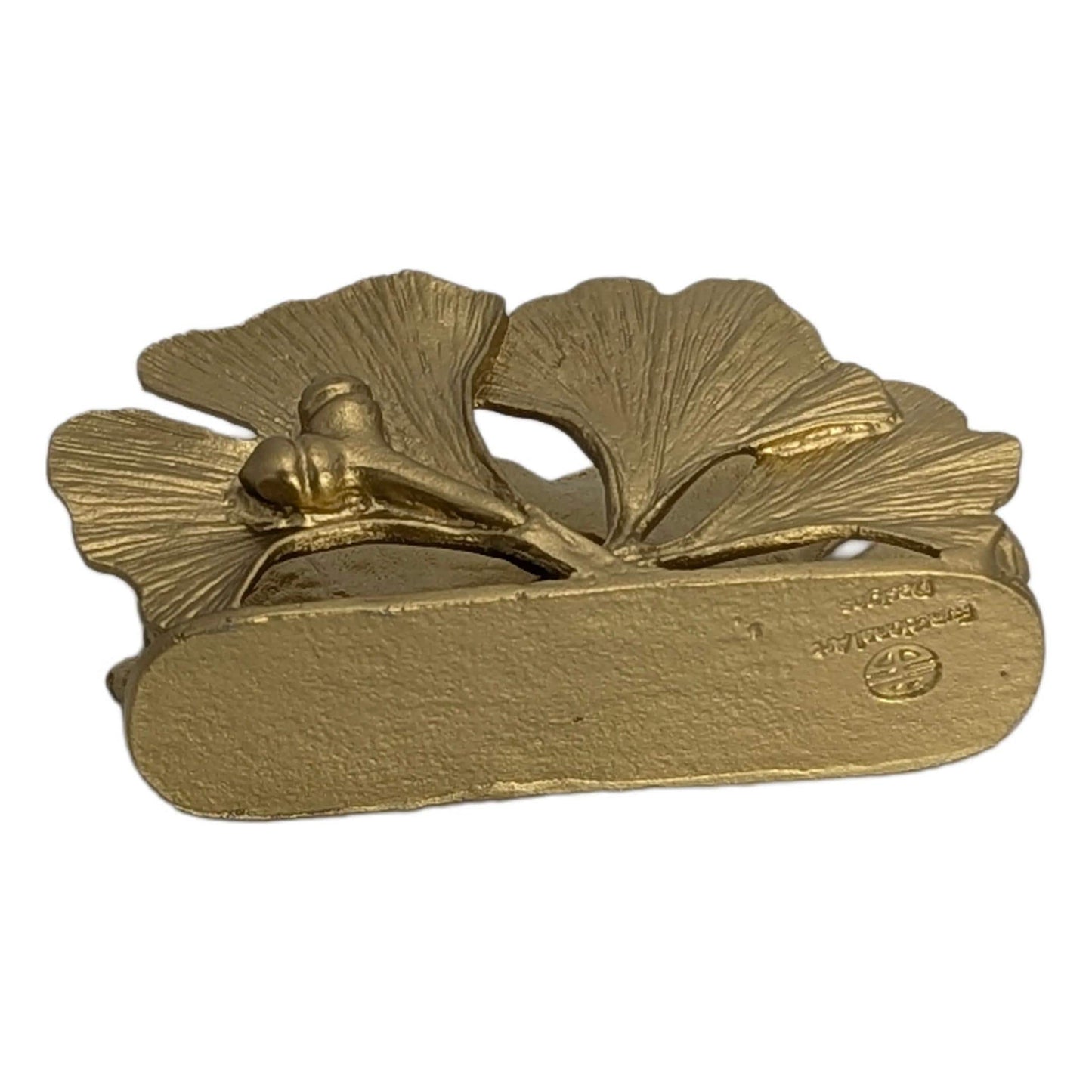 Handmade Ginkgo Pewter Business Card Holder, Office Decor, Inspired by Nature