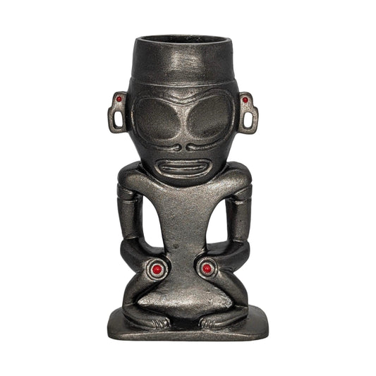 Handcrafted Taino ZemiStatue Pen Holder & Desk Organizer, Caribbean cultural Decor