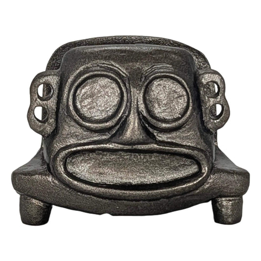 Handcrafted Taino Baibrama Cassava God Business Card Holder, Caribbean Desk Decor