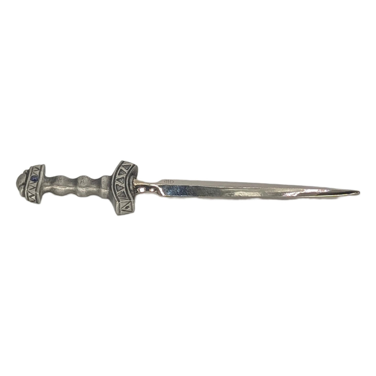 Handcrafted Viking Sword Replica Pewter Letter Opener, Medieval Style Desk Decor