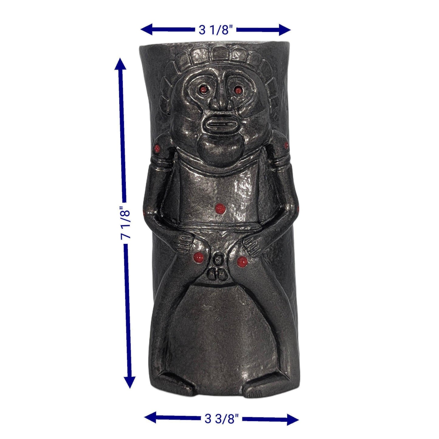 Vase Artisanal Taíno Diosa Luna Dios Sol Héritage Culturel Design Rustique