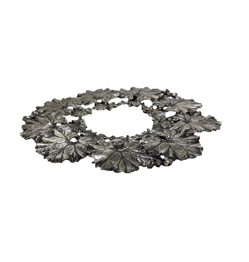 Geranium Pewter Trivet Home Decor Inspired by Nature