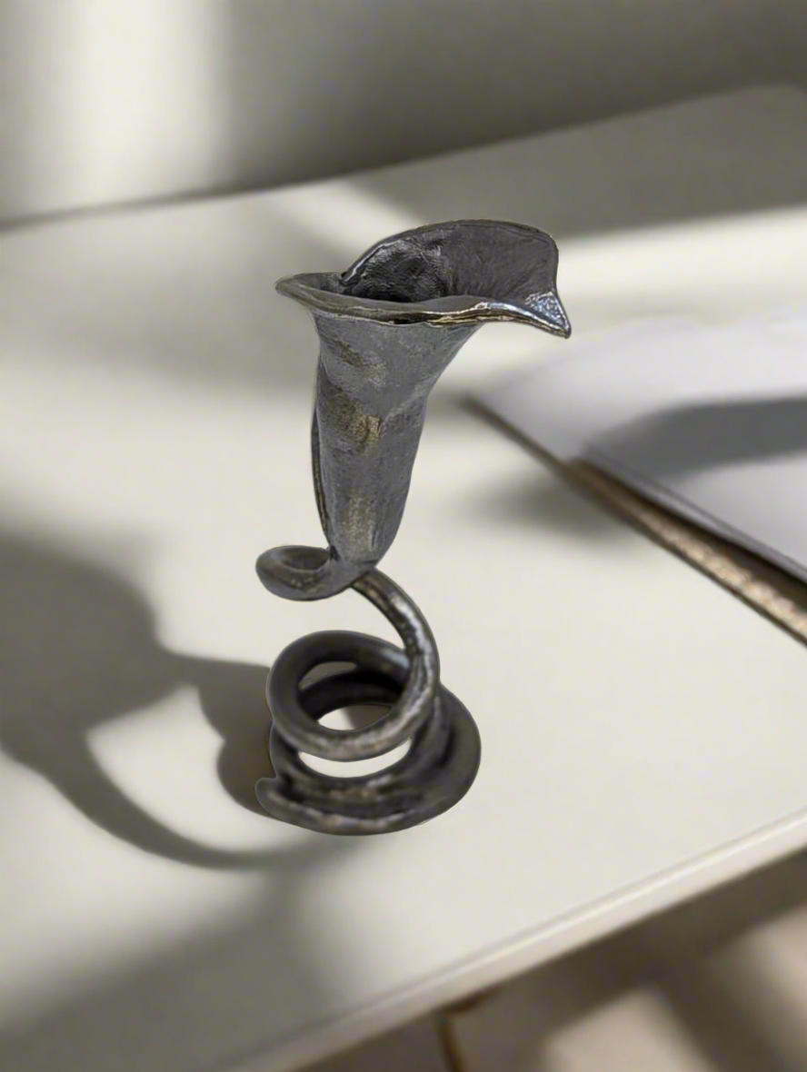 Calla Lily Pewter Pen Holder Home & Office Decor Inspired by Nature