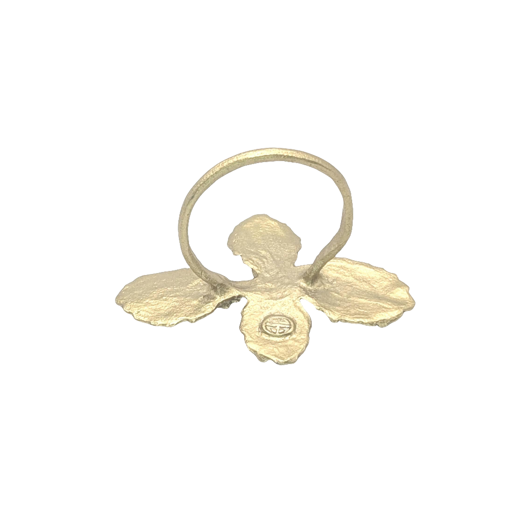 Mint Herb Pewter Napkin Rings Set of 4 Inspired by Nature