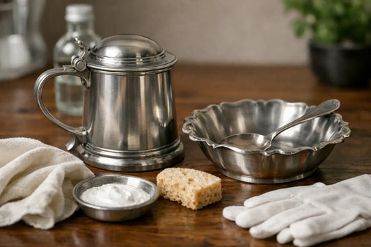How to Clean Handmade Pewter Without Dulling It