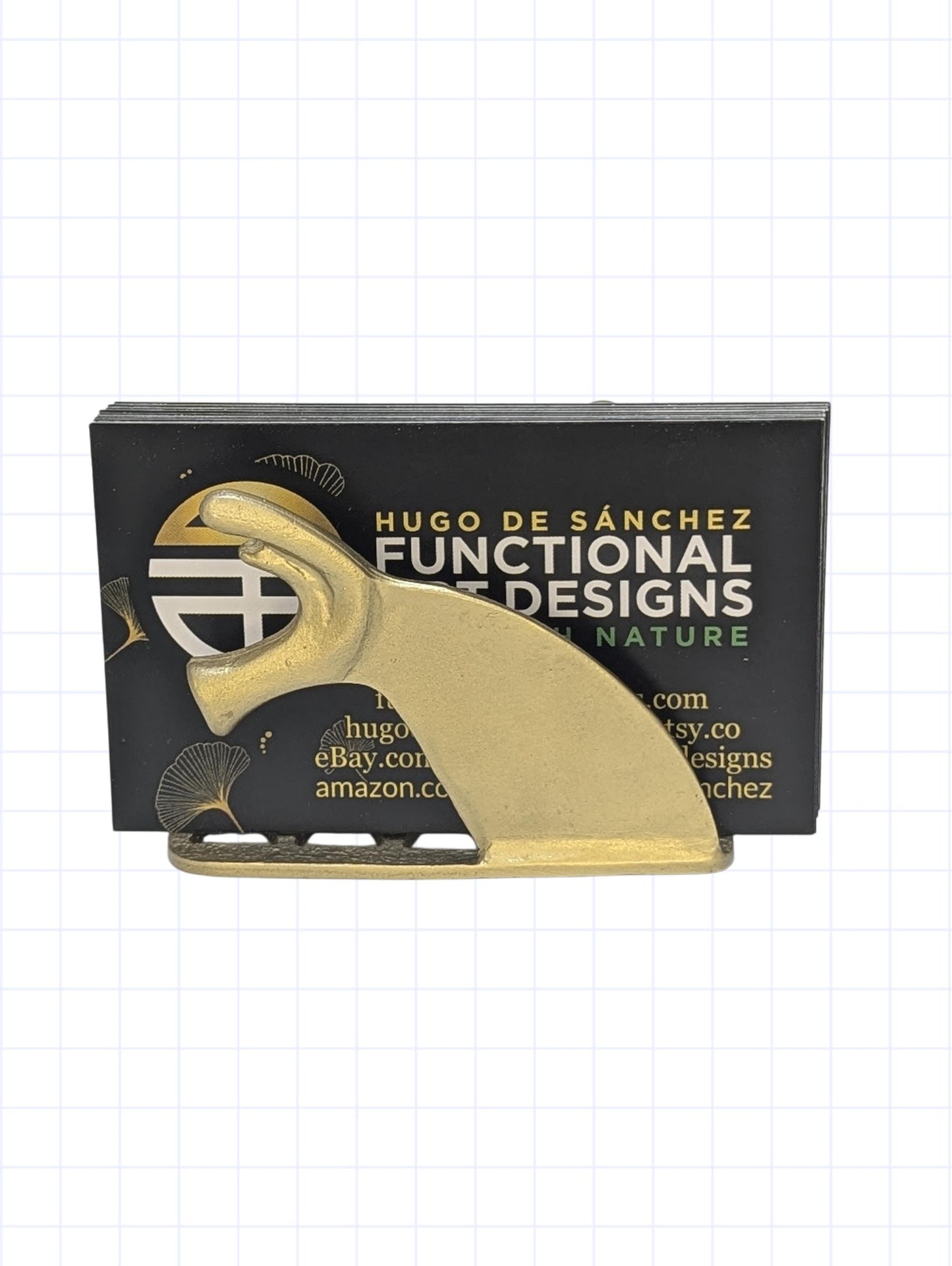 Antique Greek Pewter Horse Replica Business Card Holder Office Decor Minimalist