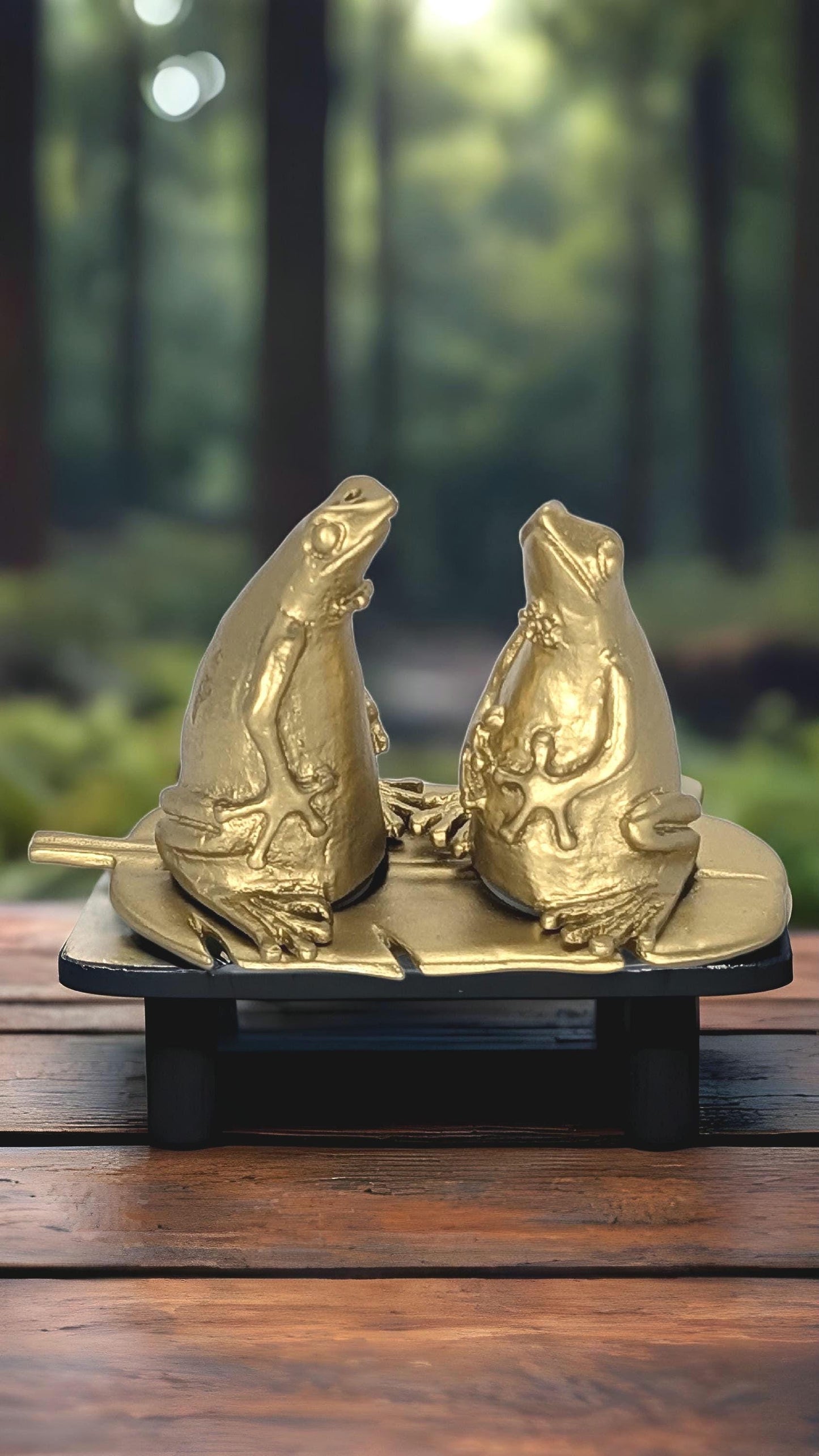 Miniature Pewter Coqui Frog Salt & Pepper Shakers: Collectible Decor