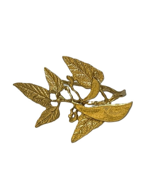 Lima Beans Pewter Napkin Ring Set of 4 Inspired by Nature