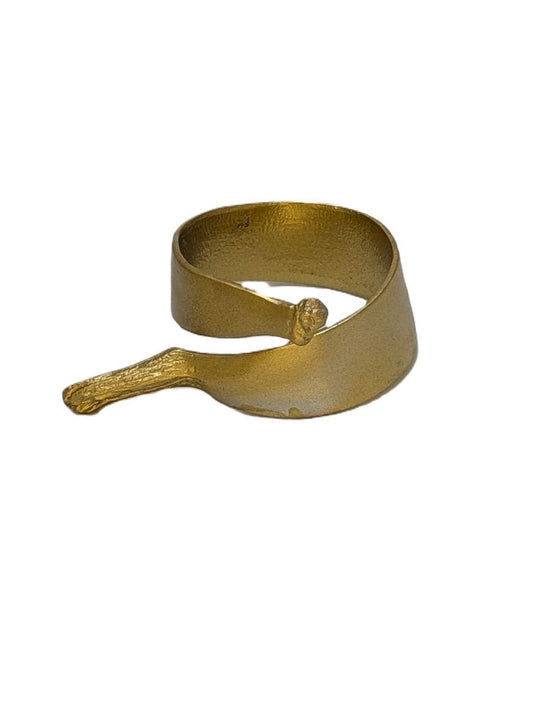 Banana Pewter Adjustable Napkin Ring Set of 4 Inspired by Nature