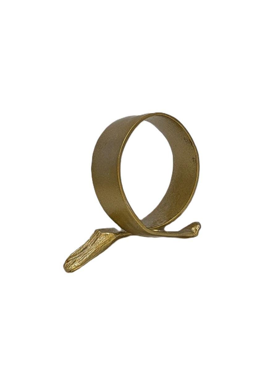 Banana Pewter Adjustable Napkin Ring Set of 4 Inspired by Nature