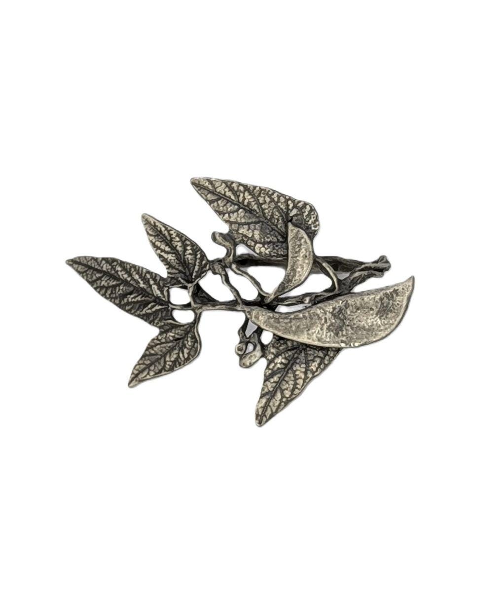 Lima Beans Pewter Napkin Ring Set of 4 Inspired by Nature