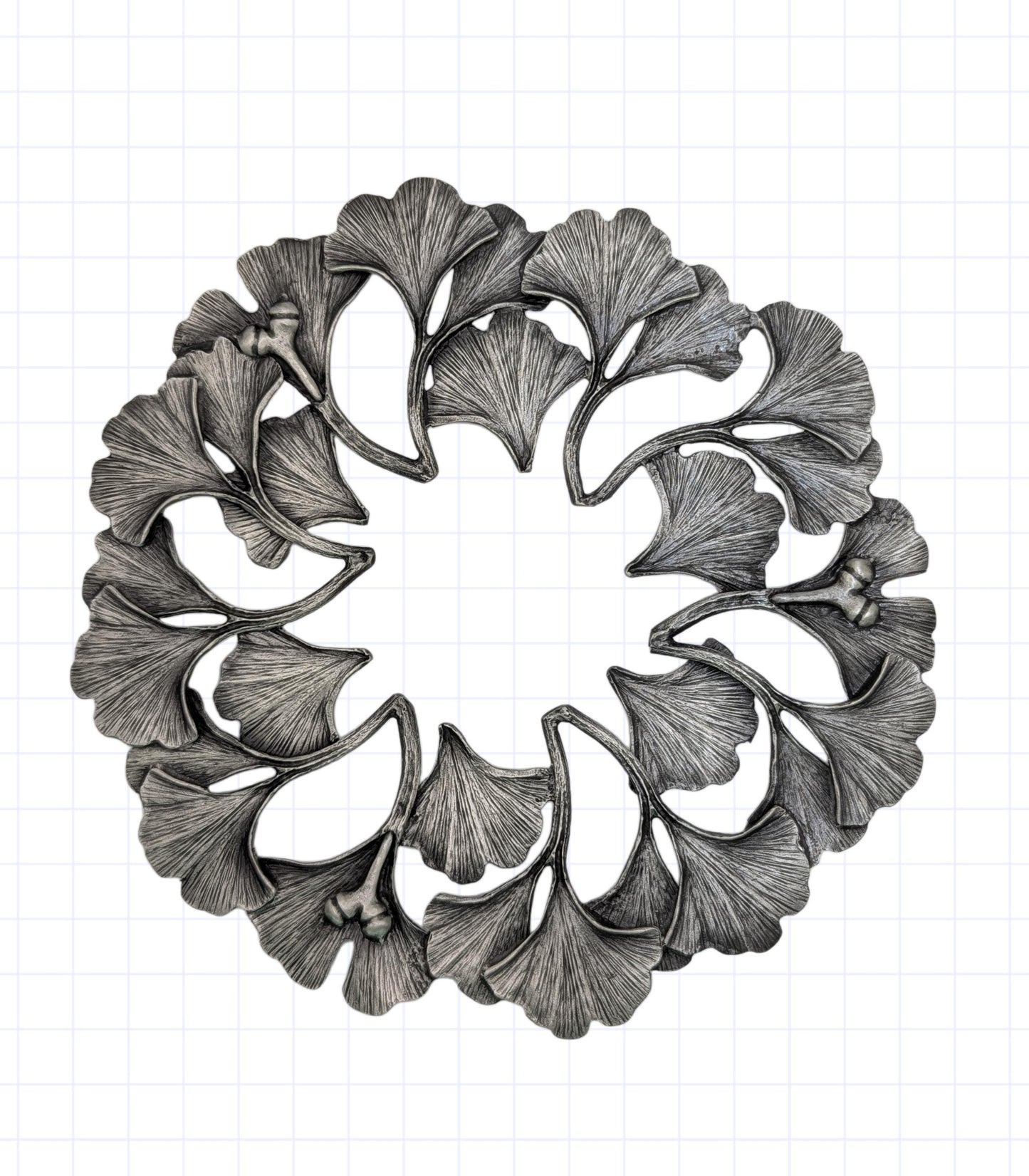 Ginkgo Pewter Trivet Home Decor Inspired by Nature
