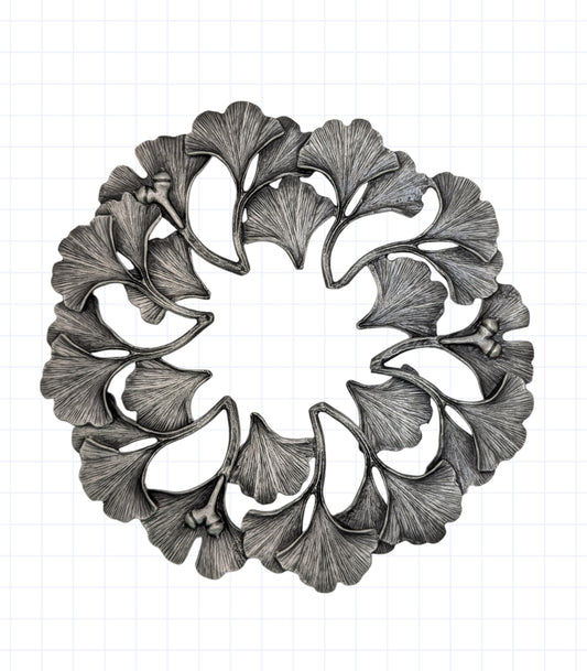 Ginkgo Pewter Trivet Home Decor Inspired by Nature