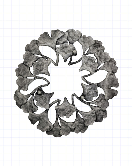 Ginkgo Pewter Trivet Home Decor Inspired by Nature