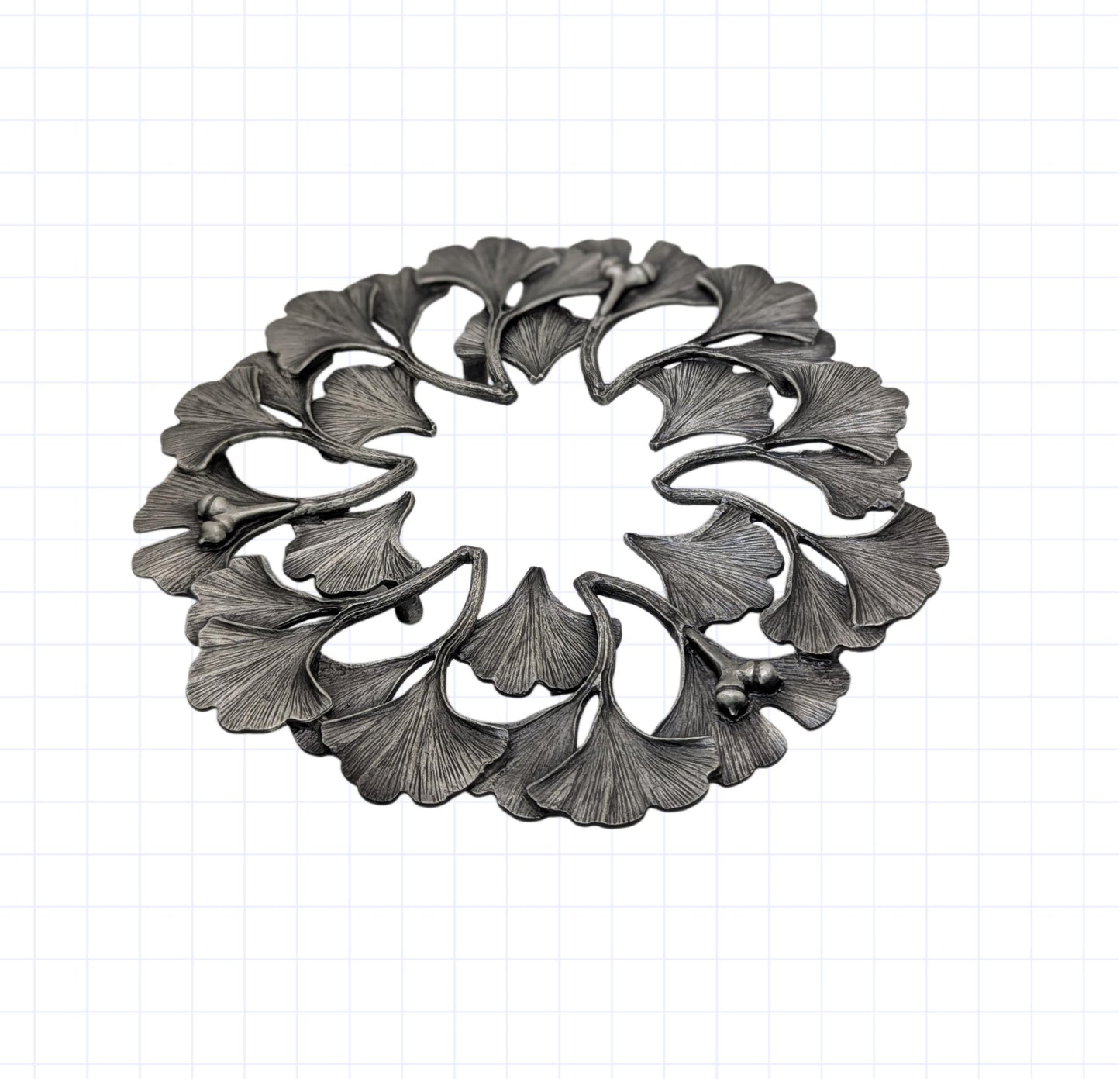 Ginkgo Pewter Trivet Home Decor Inspired by Nature