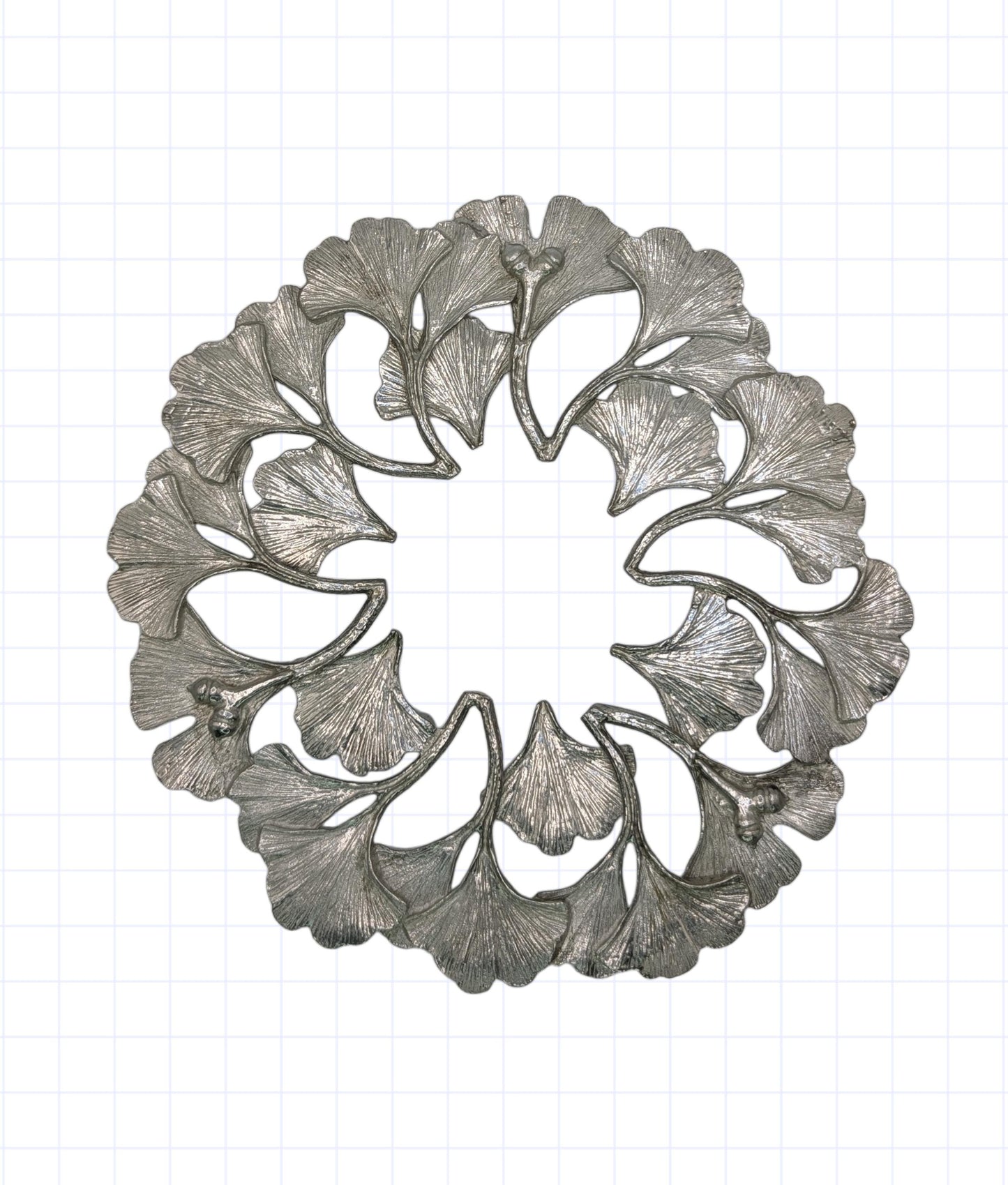 Ginkgo Pewter Trivet Home Decor Inspired by Nature