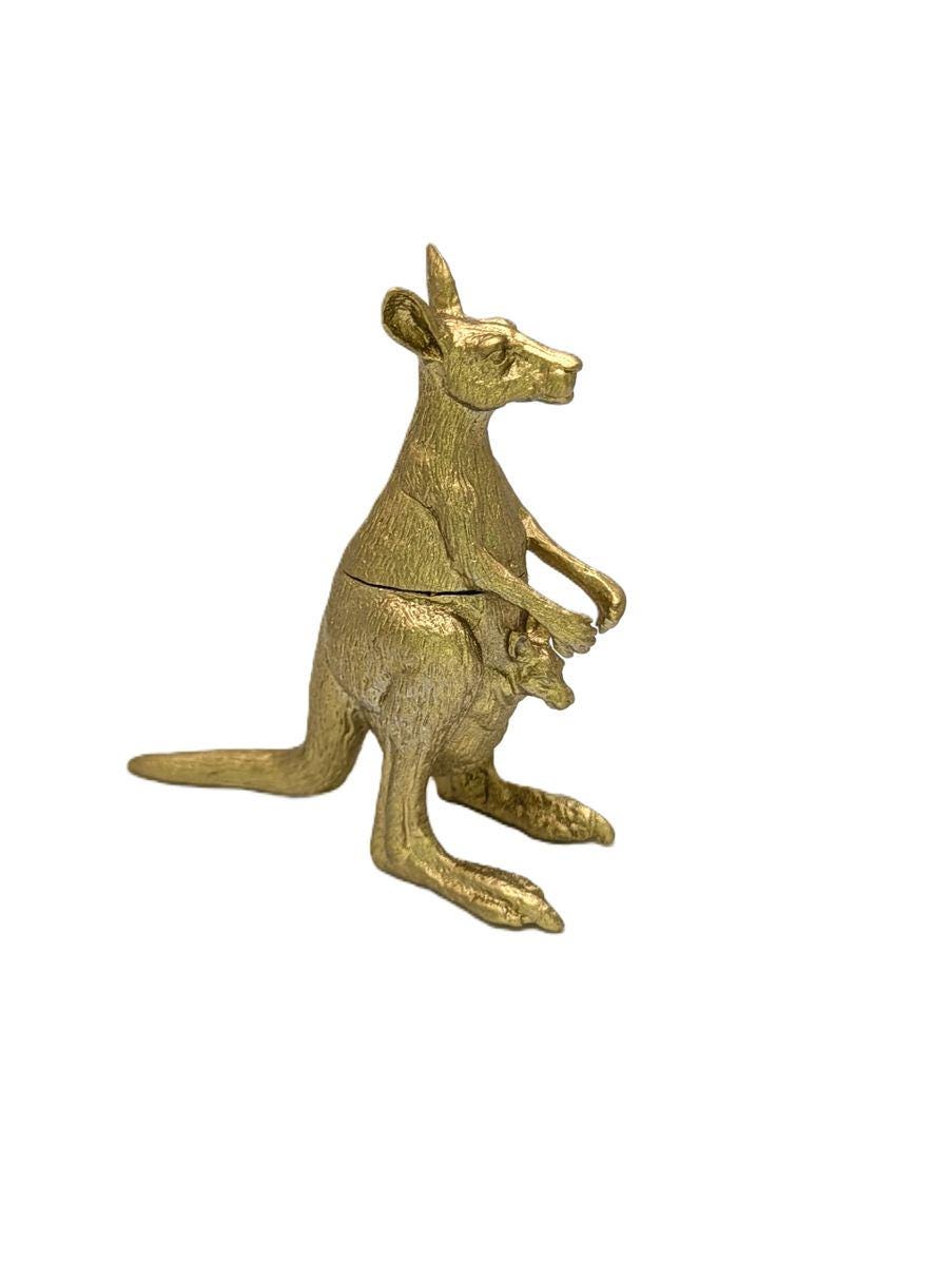 Kangaroo Miniature Multifunctional Pewter Box Decor