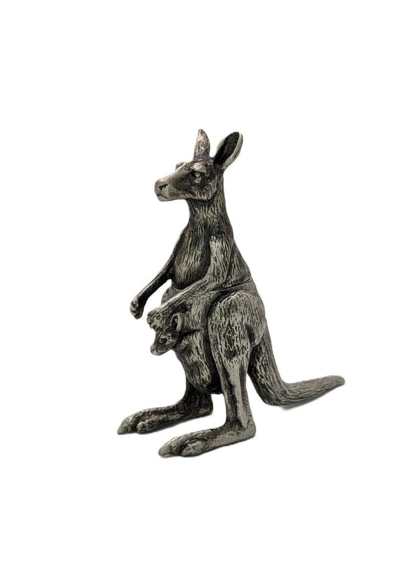 Kangaroo Miniature Multifunctional Pewter Box Decor