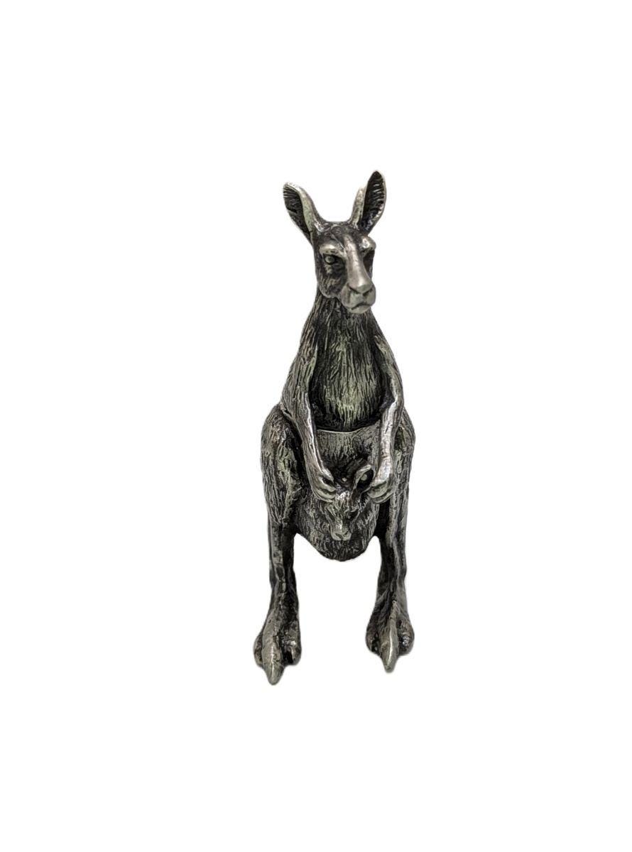 Kangaroo Miniature Multifunctional Pewter Box Decor