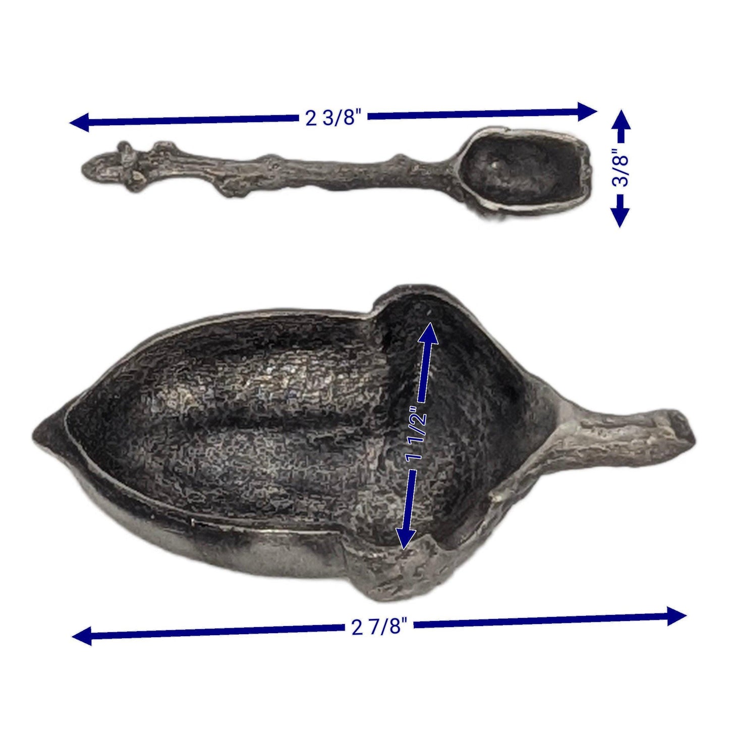 Acorn Minimalist Pewter Salt Dish Inspired by Nature