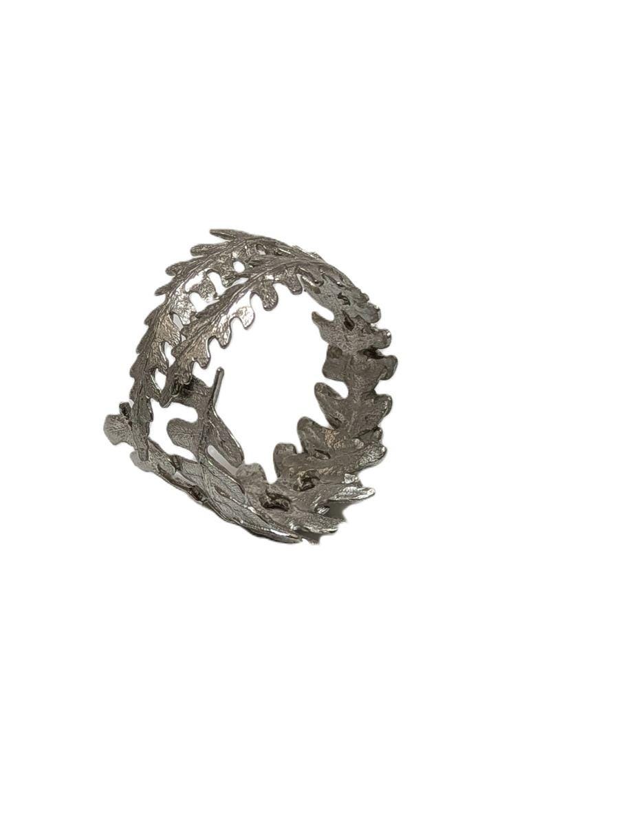 Fern Pewter Adjustable Napkin Ring Set of 4 & 6 Inspired by Nature