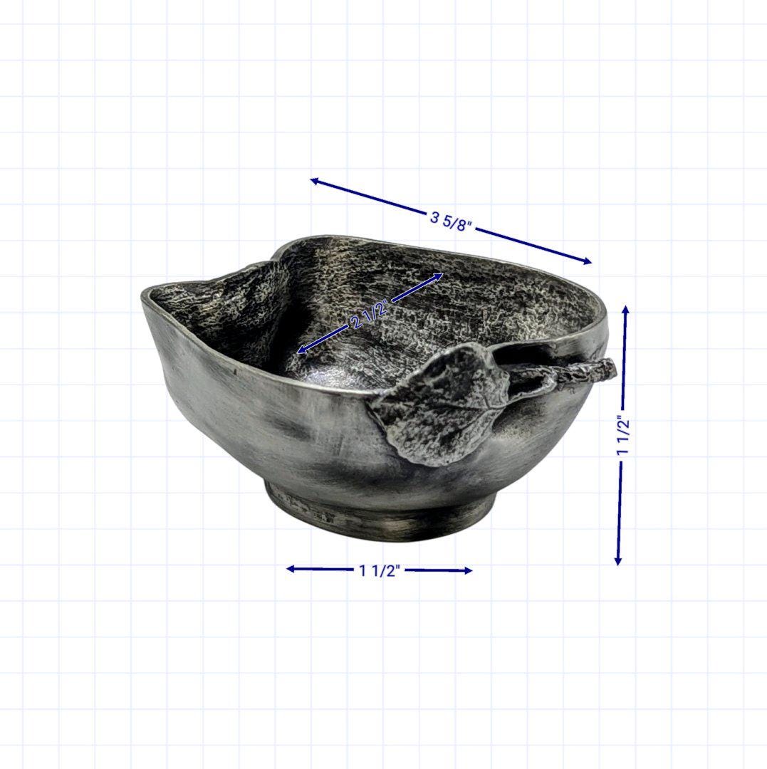 Apple Multifunctional Pewter Bowl Decor Inspired by Nature