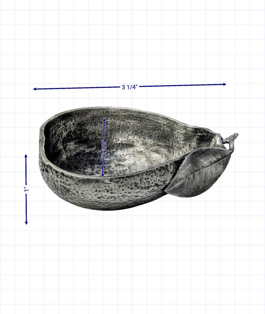 Tangelo Citrus Multifunctional Pewter Bowl Table Decor Inspired by Nature