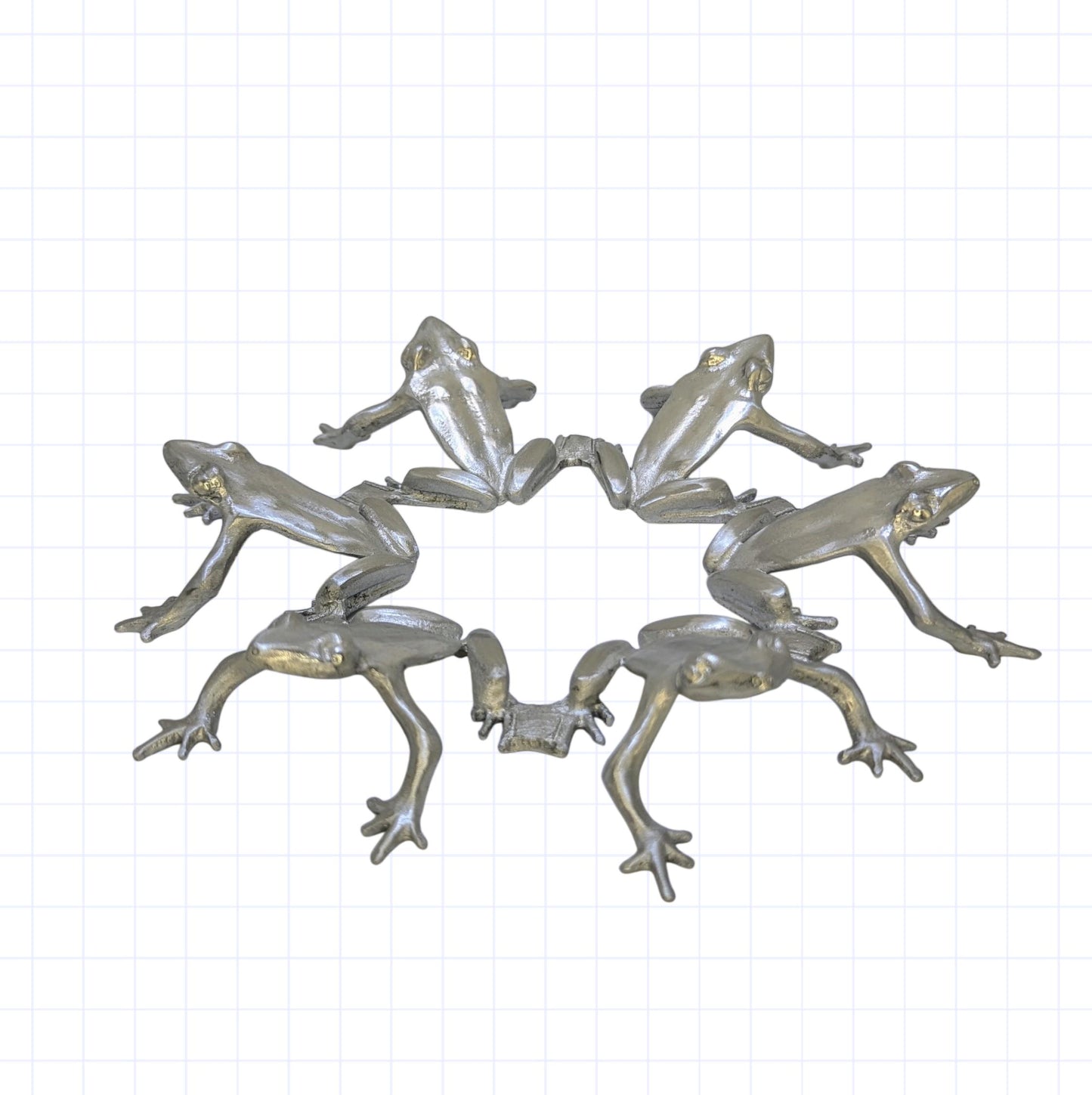 Frogs Fruit Bowl and Stand Set Centerpiece Decor LIMITED EDITION