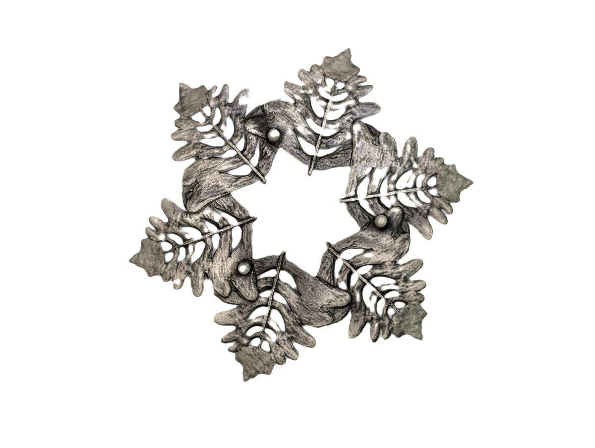 Maple Copters Pewter Trivet Home Decor Inspired by Nature