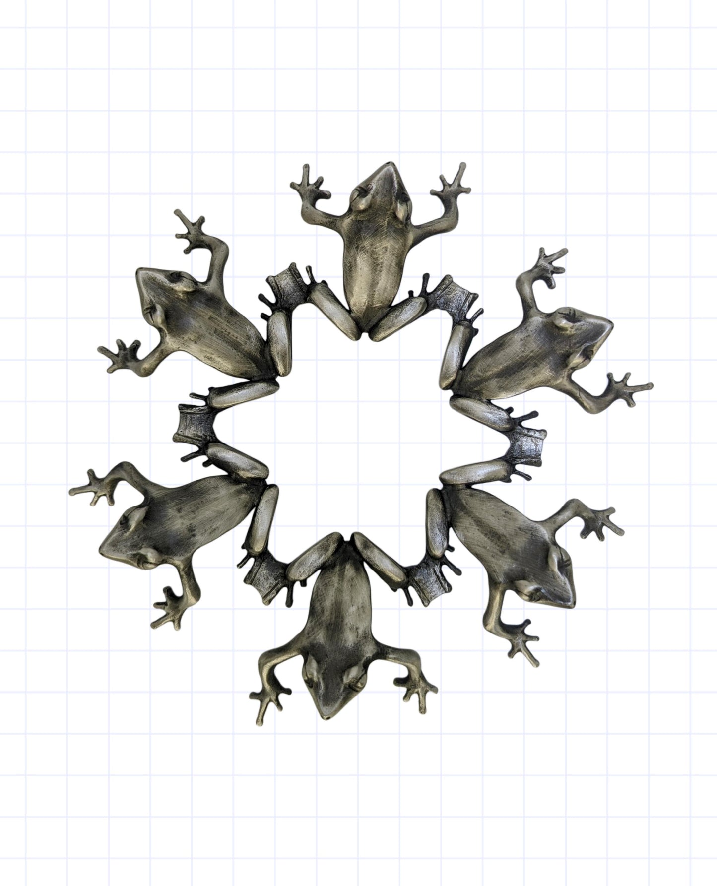 Frogs Fruit Bowl and Stand Set Centerpiece Decor LIMITED EDITION