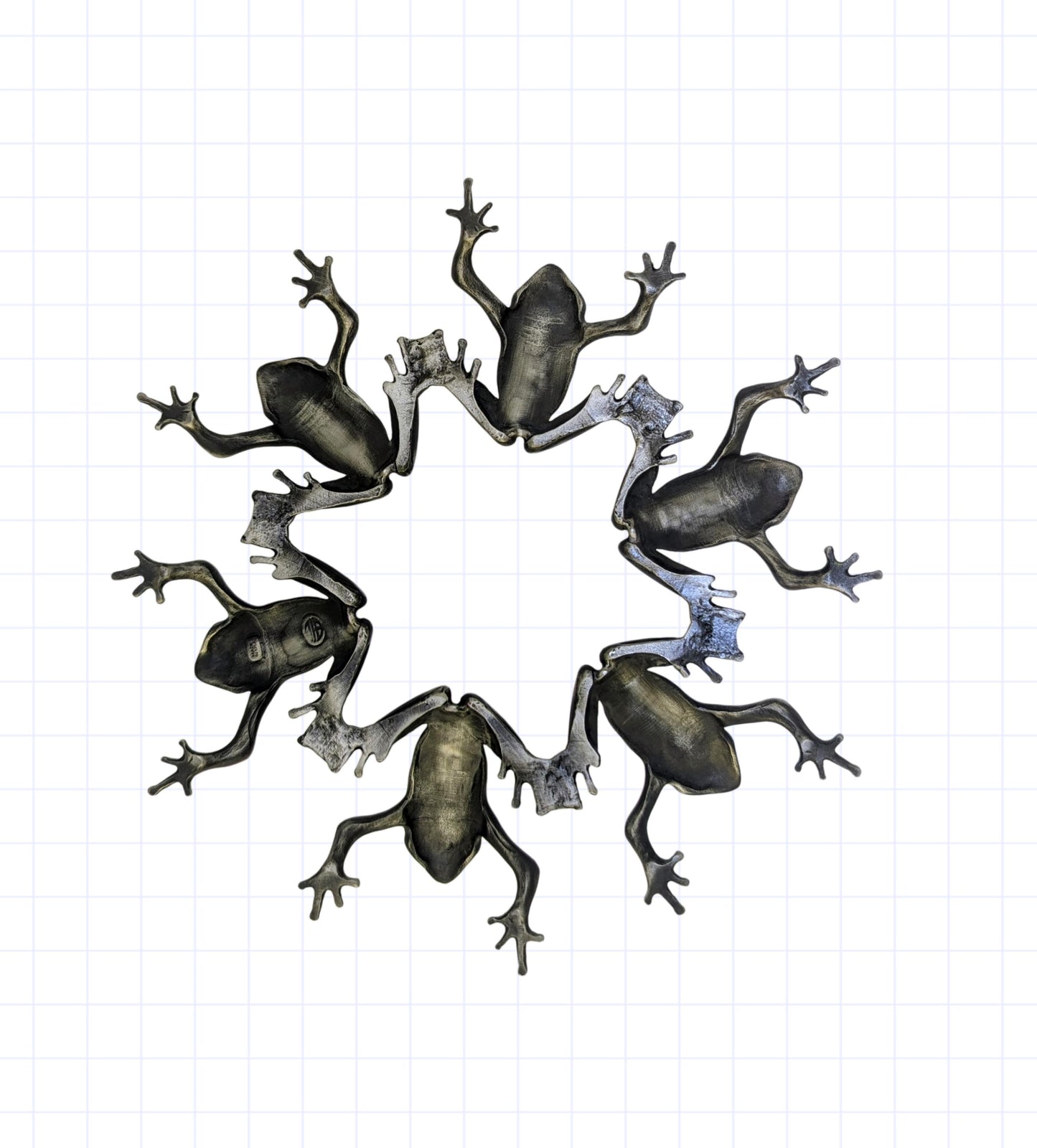 Frogs Fruit Bowl and Stand Set Centerpiece Decor LIMITED EDITION