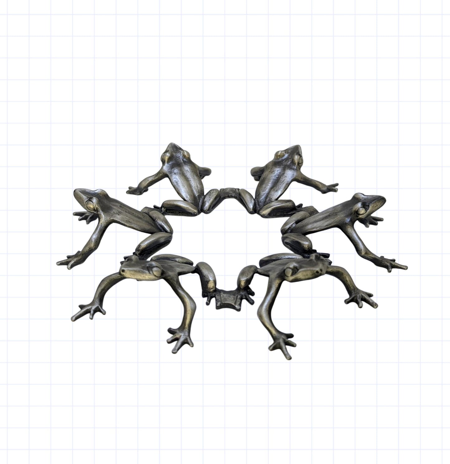 Frogs Fruit Bowl and Stand Set Centerpiece Decor LIMITED EDITION