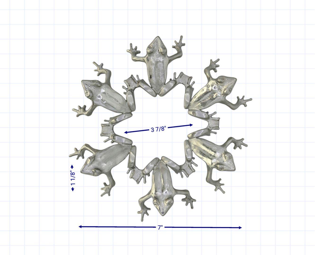 Frogs Fruit Bowl and Stand Set Centerpiece Decor LIMITED EDITION