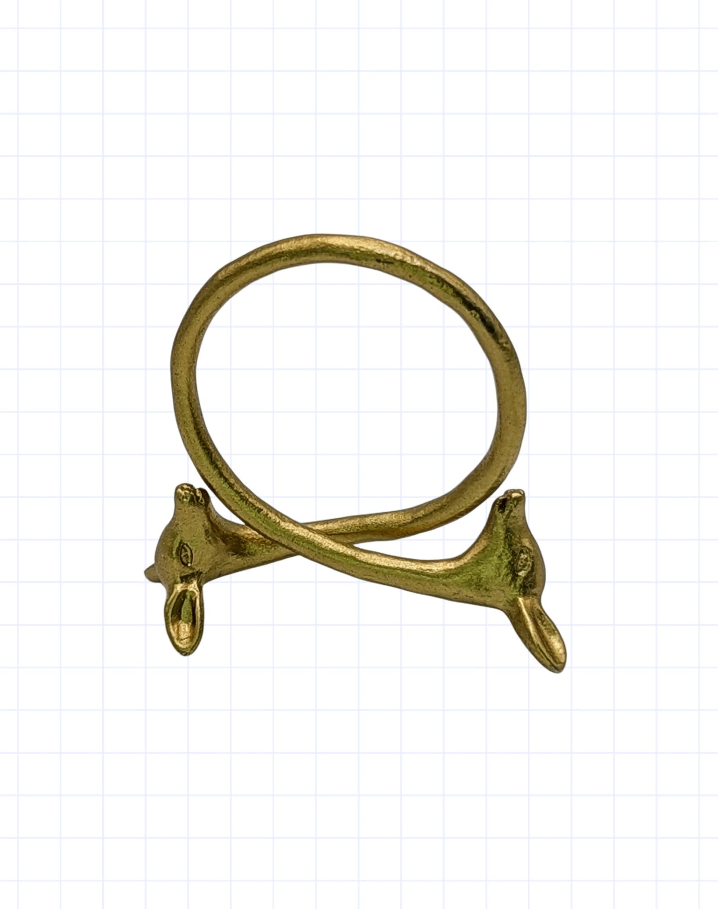 Charming Adjustable Pewter Deers Napkin Ring Set of 4