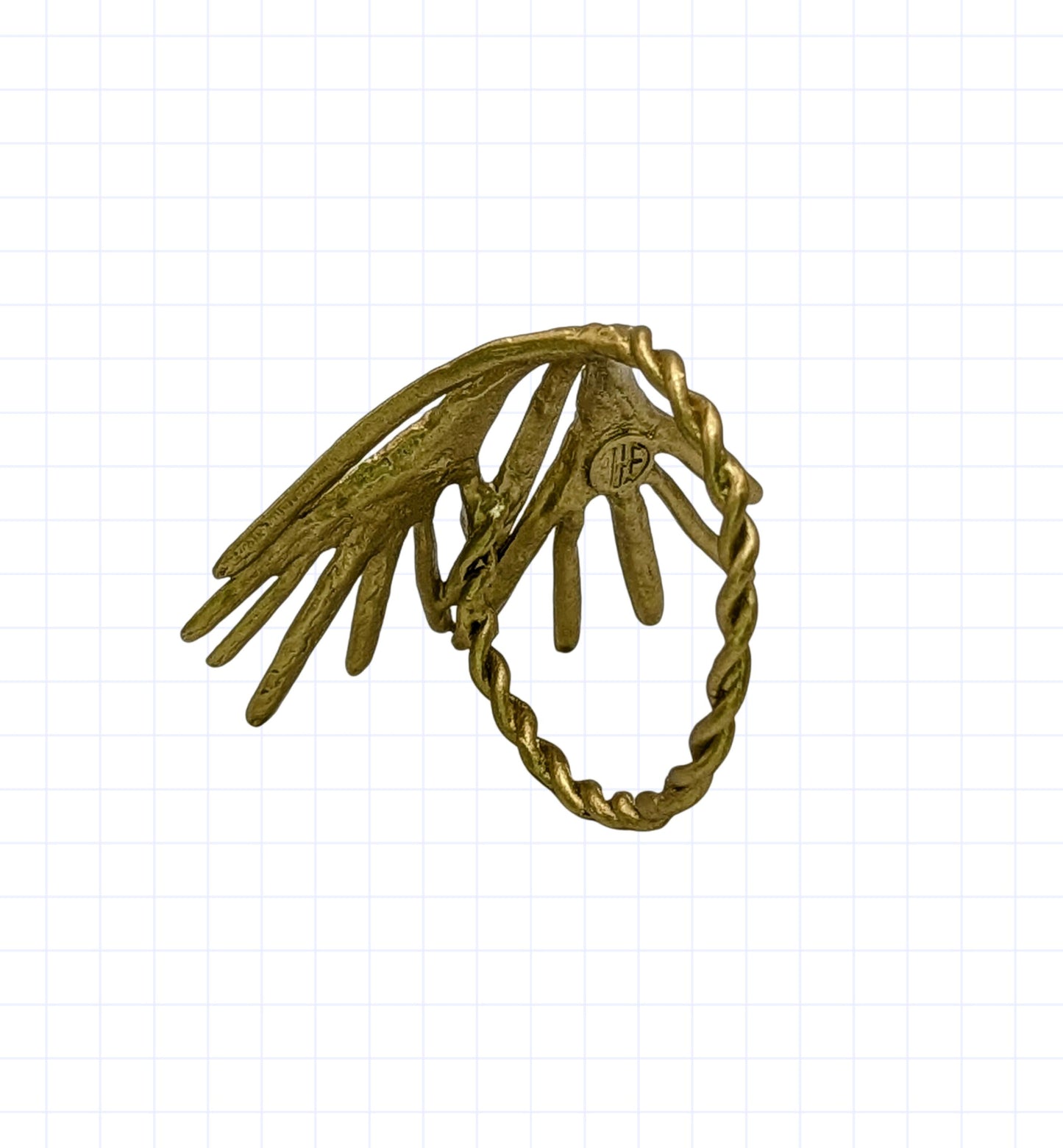 Rosemary Herb Pewter Napkin Ring Set of 4 Inspired by Nature