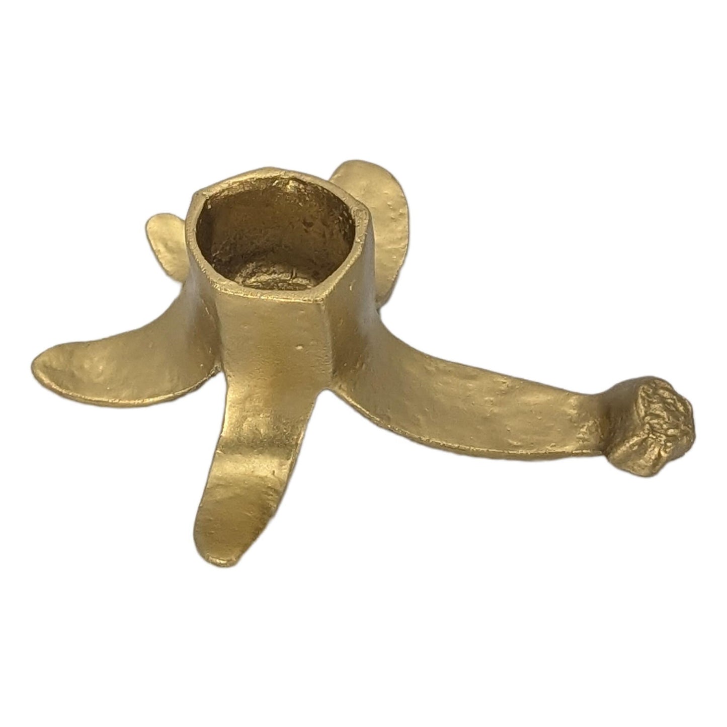 Banana Minimalist Taper Pewter Candle Holder Decor Inspired by Nature