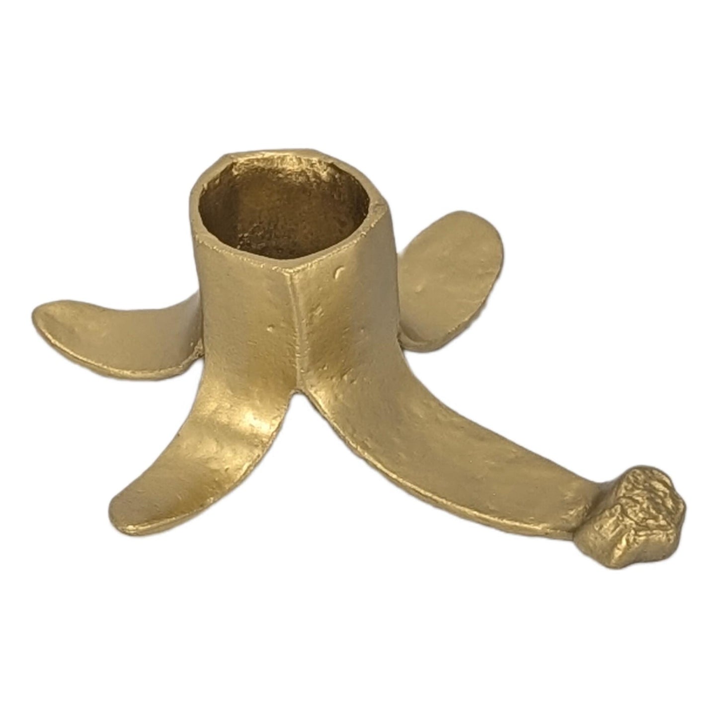 Banana Minimalist Taper Pewter Candle Holder Decor Inspired by Nature