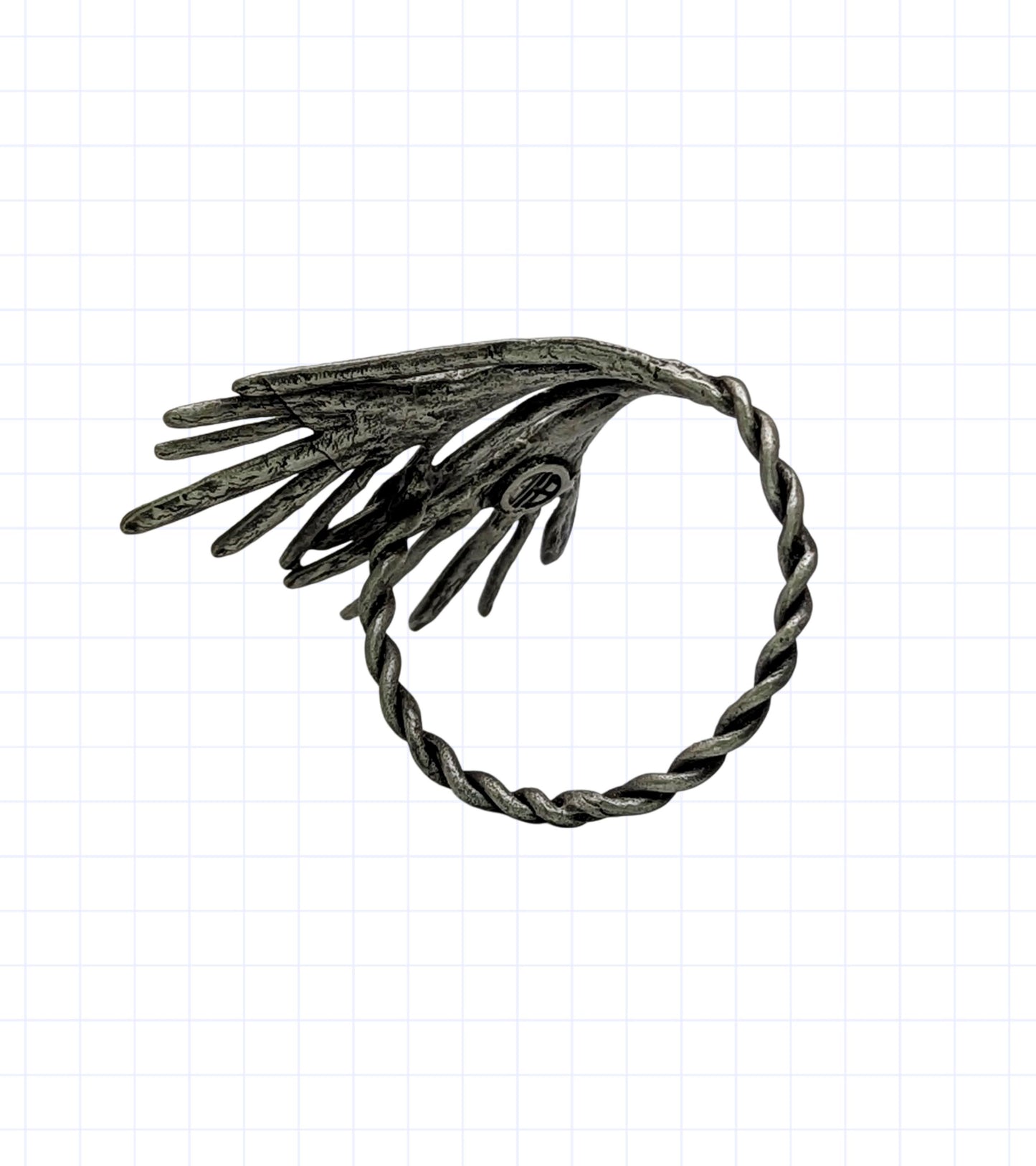 Rosemary Herb Pewter Napkin Ring Set of 4 Inspired by Nature