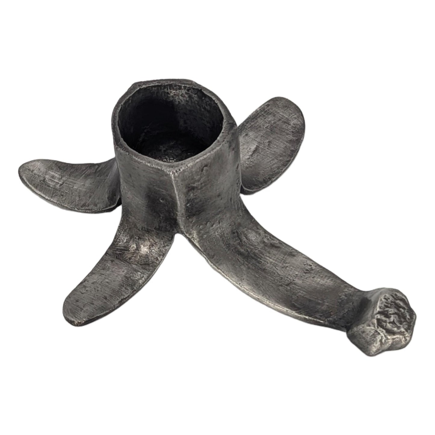 Banana Minimalist Taper Pewter Candle Holder Decor Inspired by Nature