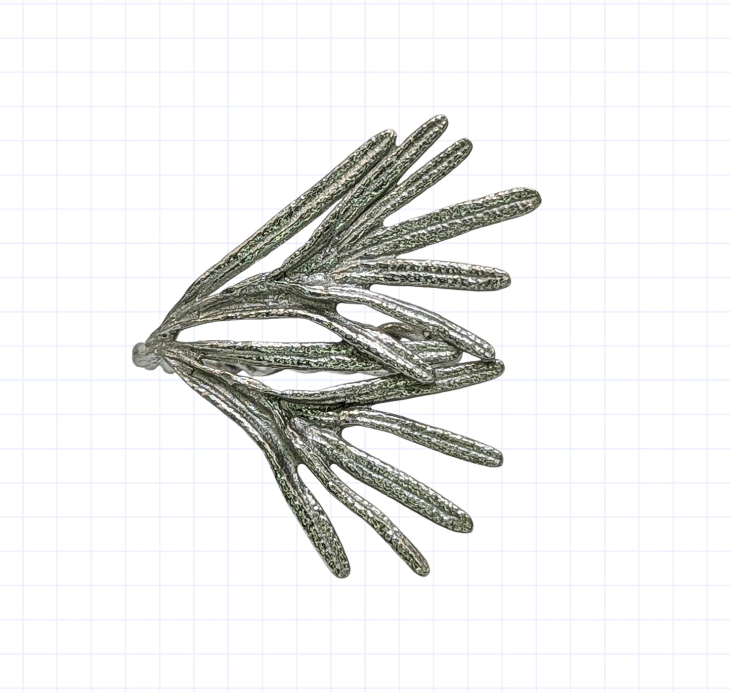 Rosemary Herb Pewter Napkin Ring Set of 4 Inspired by Nature