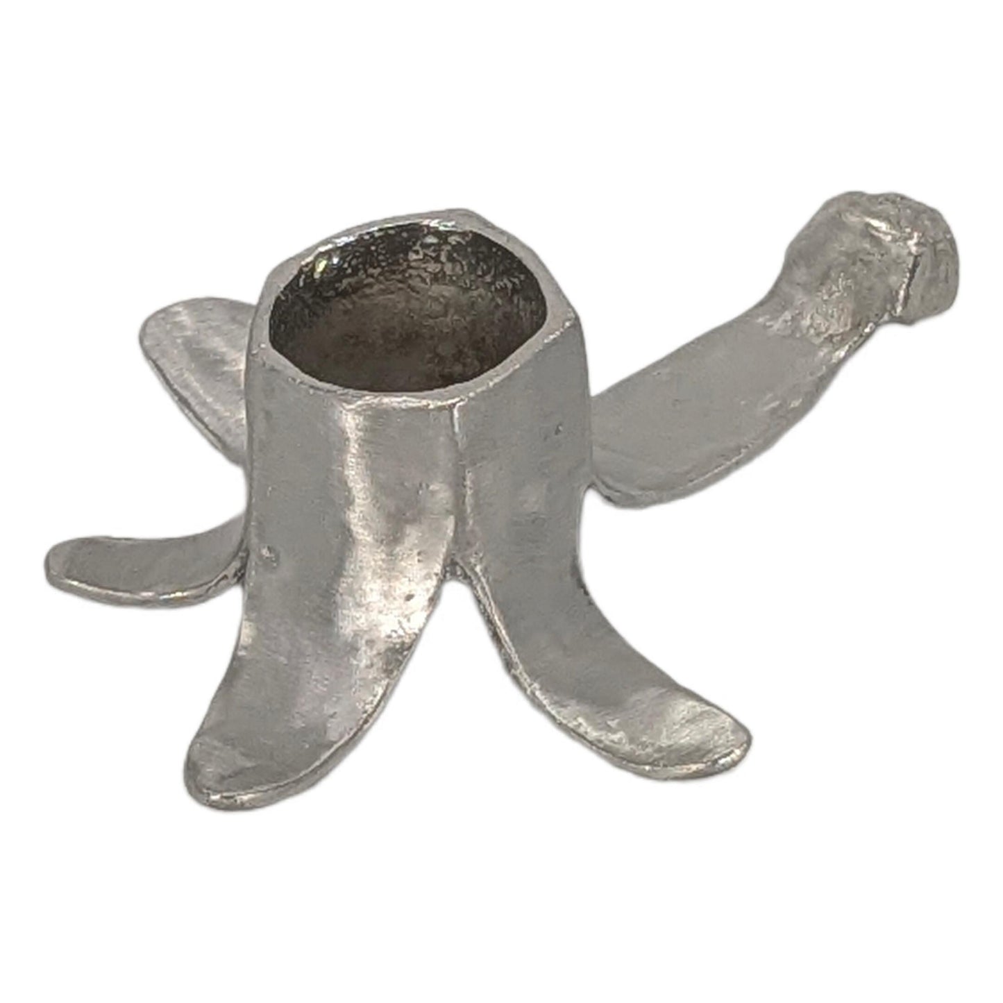 Banana Minimalist Taper Pewter Candle Holder Decor Inspired by Nature