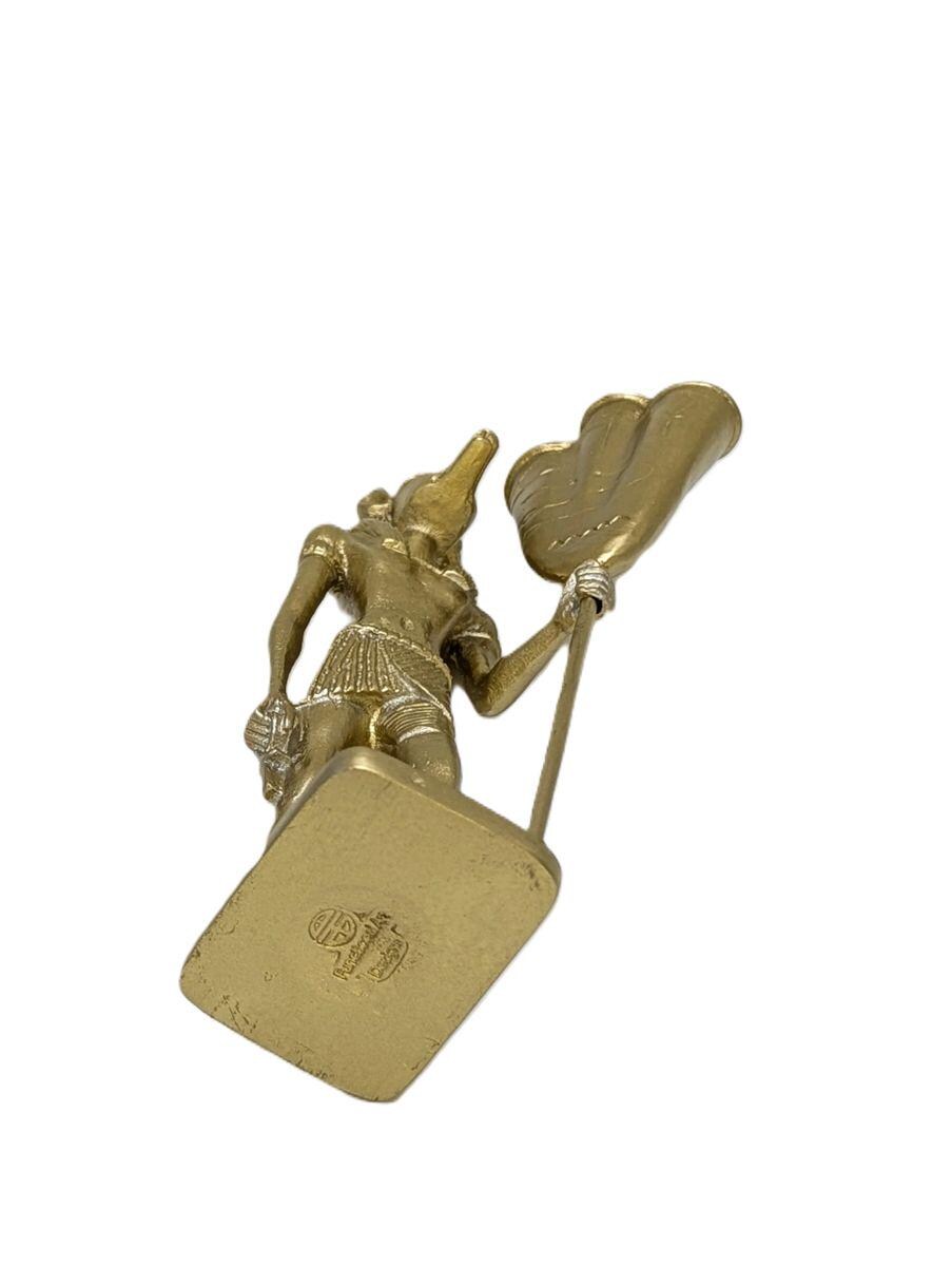 Anubis Egyptian God Pewter Pen Holder Decor Collectible