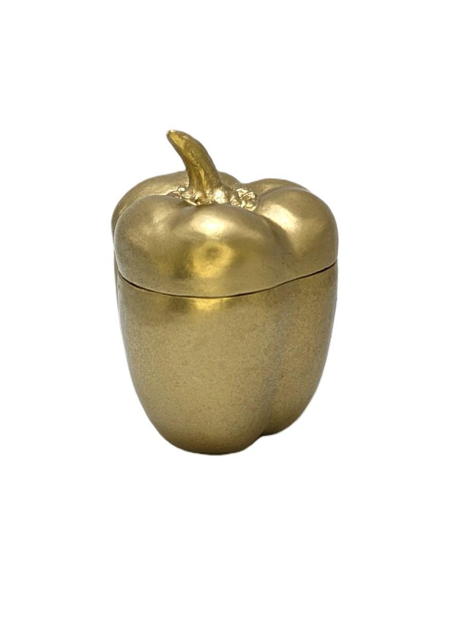 Bell Pepper Pewter Multifunctional Small Jar Box Inspired by Nature